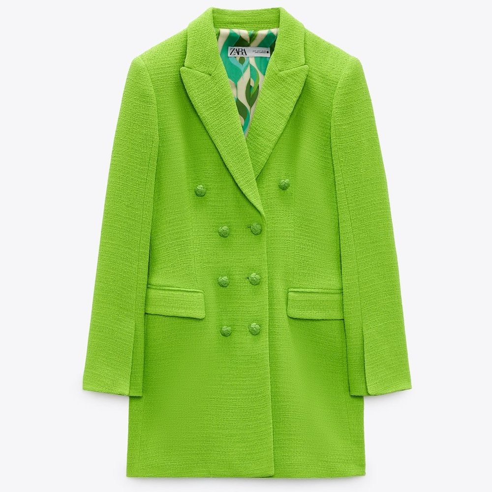 Zara Textured Blazer Dress